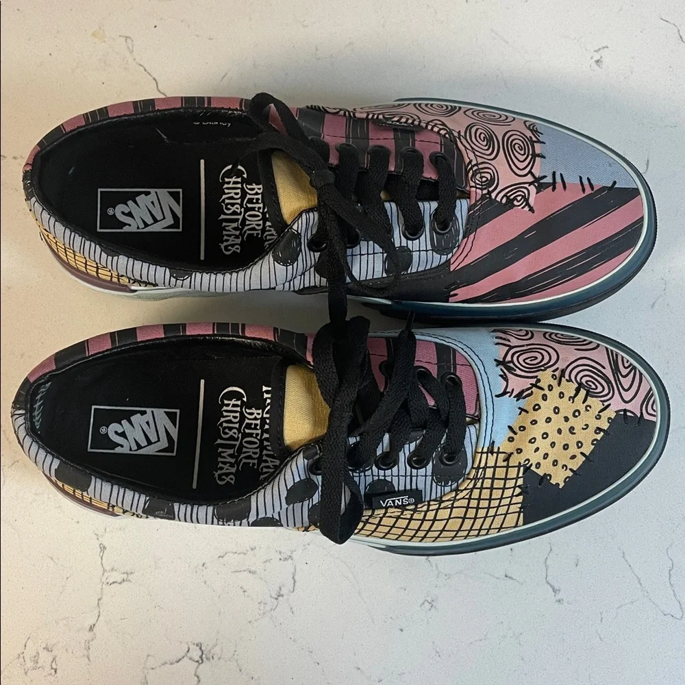 VANS X THE NIGHTMARE BEFORE CHRISTMAS ERA STACKED DISNEY Size 9.5 Worn 2-3 Times - Picture 9 of 17